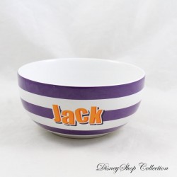 Jack Skellington Bowl DISNEY STORE The Nightmare Before Christmas Purple and White Ceramic 14 cm