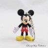 Figura de Mickey DISNEY clásico de pvc suave rojo shorts llavero de 8 cm