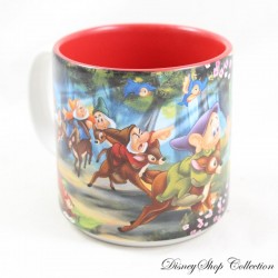 Snow White and the Seven Dwarfs Scene Mug DISNEY STORE Red Poisoned Apple 10 cm