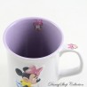 Minnie Mug DISNEY SPEL White Mug Purple Double Sided Embossed 10 cm