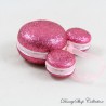 DISNEY Ornamento Testa di Topolino Amaretto Rosa Glitter Orecchie 9 cm