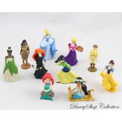 Lot de 10 figurines Princesses DISNEY Aventures royales Comptines et figurines pvc