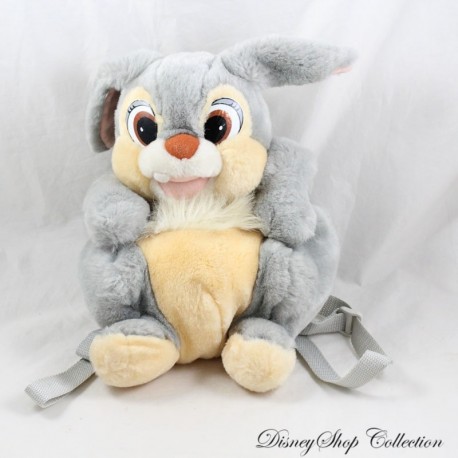 Mochila peluche conejo panpan DISNEY Jemini pan amigo de Bambi vintage 32 cm