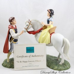 Figurine Prince Charmant et Blanche Neige WDCC DISNEY Blanche Neige et les 7 nains "Away to His Castle We Go" 26 cm (R19)