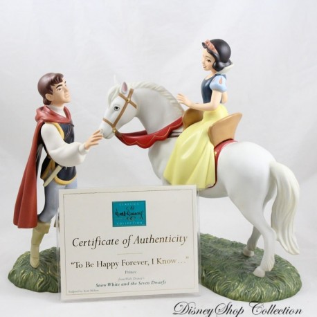 WDCC DISNEY Principe Azzurro e Biancaneve Statuetta Biancaneve e i 7 nani "Al suo castello andiamo" 26 cm (R19)