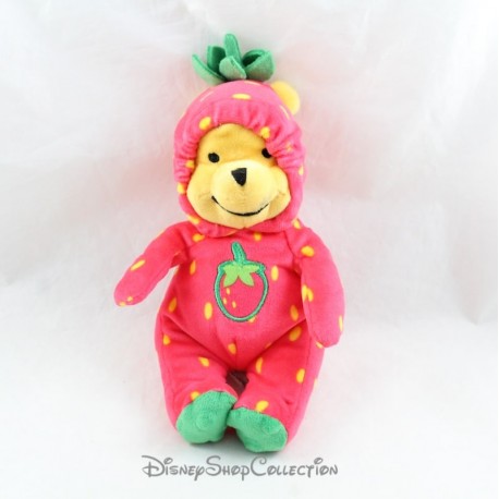 Peluche Winnie l'ourson NICOTOY Disney déguisé en fraise