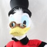 Peluche canard Picsou DISNEYLAND PARIS oncle de Donald canne et billet 42 cm