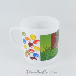 Taza El Libro de la Selva DISNEY ARCOPAL Mowgli Baloo Bagheera Smarties blanco