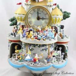 43 DISNEY Bradford Exchange Musikalische und leichte Peekaboo-Wanduhr aus geschnitztem Harz