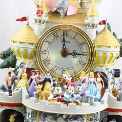 43 DISNEY Bradford Exchange Musikalische und leichte Peekaboo-Wanduhr aus geschnitztem Harz