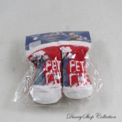 Par de calcetines Remy DISNEY PIXAR Ratatouille Blanco Rojo Bebé 0-6 meses