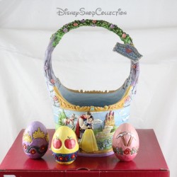 DISNEY TRADITIONS Easter Basket Figurine Snow White and the 7 Dwarfs