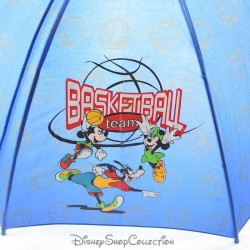 Vintage Minnie DISNEY Equipo de Baloncesto Mickey Perletti 1999 Paraguas Azul