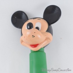 Paraguas Vintage Mickey DISNEY Cabeza de Mango del Equipo de Baloncesto Perletti 1999 Verde