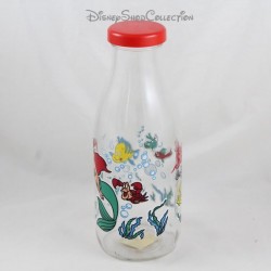 DISNEY La Sirenita - Botella de leche de vidrio