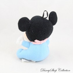 Vintage Mickey Baby DISNEY Baby Mickey Azul Babero Campana Peluche 13 cm