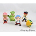 Jake and the Pirates DISNEY JUNIOR 5 Characters Jake Izzy the Curly Skully 7 cm Figure Set