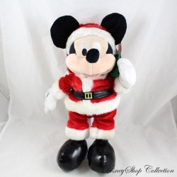 Peluche Mickey DISNEYLAND RESORT PARIS Mickey en Père Noël avec sa hotte 40 cm