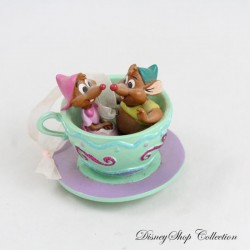 Ornament Perla und Gus Gus Maus DISNEYLAND PARIS Cinderella Weihnachten Grün Tasse 6 cm