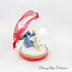 Boule de Noël lumineuse DISNEYLAND PARIS Lilo et Stitch canard sapin ornement Disney 11 cm