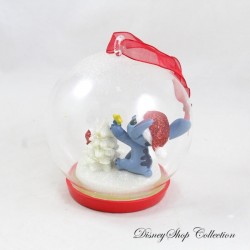 DISNEYLAND PARIS Lilo y Stitch Adorno Árbol de Pato Disney Bola de Navidad Luminosa 11 cm