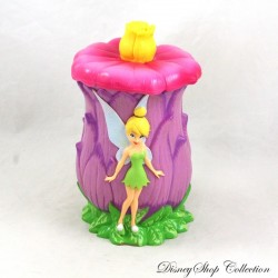Taza con tapa Tinkerbell DISNEY ON ICE Disney Taza de plástico sobre hielo púrpura rosa flor 18 cm
