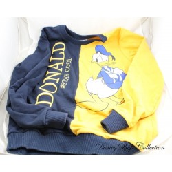 Donald DISNEY Stay cool relief blau gelb Herren Sweatshirt Größe S