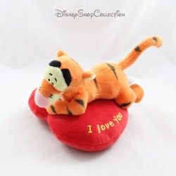 Peluche tigro DISNEY NICOTOY cuore rosso Ti amo