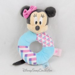 Hochet souris Minnie NICOTOY Disney bleu rose