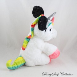 Ausgestopftes Einhorn Minnie DISNEY Nicotoy Stirnband mehrfarbige Ohren 25 cm