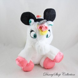 Ausgestopftes Einhorn Minnie DISNEY Nicotoy Stirnband mehrfarbige Ohren 25 cm