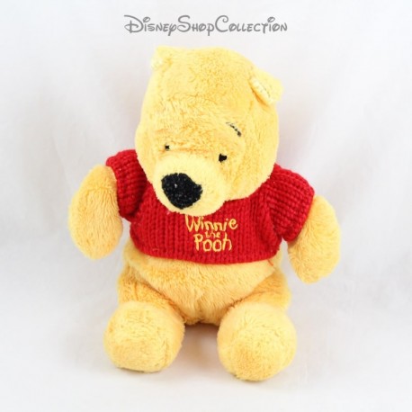 Winnie the Pooh DISNEY Knit Wool Red Sweater Plush