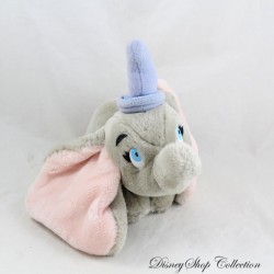 Peluche éléphant Dumbo DISNEY vintage chapeau bleu grandes oreilles 22 cm