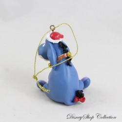 Esel Ornament Eeyore DISNEY Resin Weihnachtsmann Hut hängend 7 cm