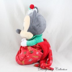 Mickey plush DISNEYLAND PARIS green elf bundle blanket my first Christmas Disney Babies 32 cm