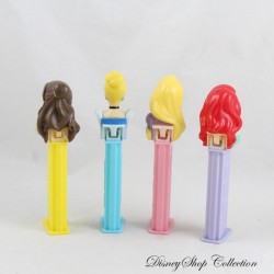 Set de 4 Dispensadores de Caramelos Princesas DISNEY PEZ Ariel, Bella, Aurora y Cenicienta 11 cm