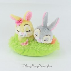 Miss Bunny Coniglietto di peluche e Pan Pan DISNEY STORE su cuscino per erbe pasquali 18 cm