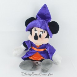 Plush Minnie DISNEY PARKS Halloween witch costume orange purple 35 cm