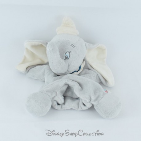 Dumbo DISNEY BABY Manta Marioneta Elefante Beige Azul Collar 30 cm