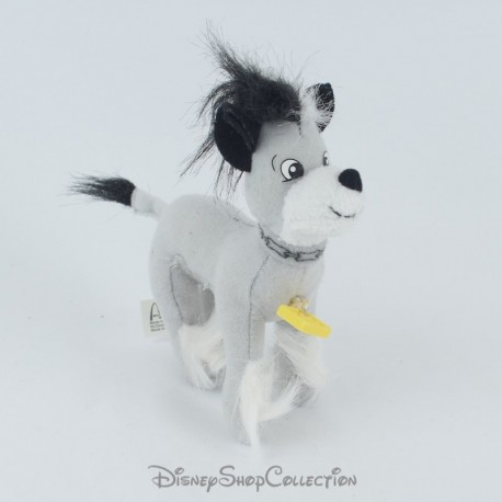 Perro de peluche vibrante y esponjoso DISNEY 102 Dálmatas Juguete McDonald's Cruella Blanco y Negro 2001