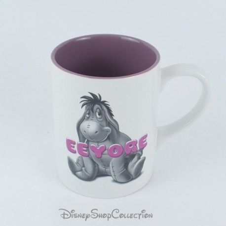 Eeyore Mug DISNEY STORE Eeyore Gray Purple Ceramic Donkey Winnie the Pooh