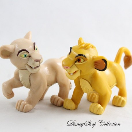 Set mit 2 Nala und Simba Figuren DISNEY Der König der Löwen Weich-PVC 6 cm