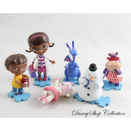 Set di figurine Doctor il peluche DISNEY STORE su base in pvc set di 6