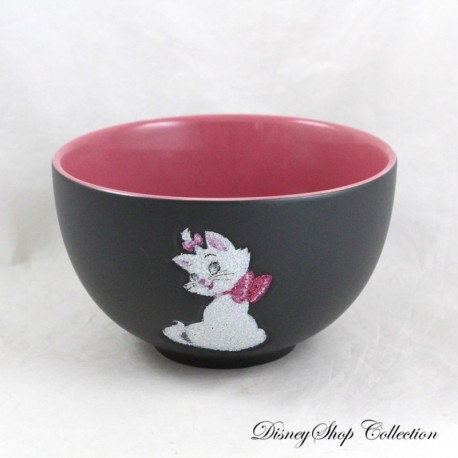 Mat bowl cat Marie DISNEYLAND PARIS The Aristochats Glitter black pink sequins rare