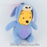 Peluche de Winnie the Pooh DISNEY vestido como un eyore sentado vintage de 20 cm