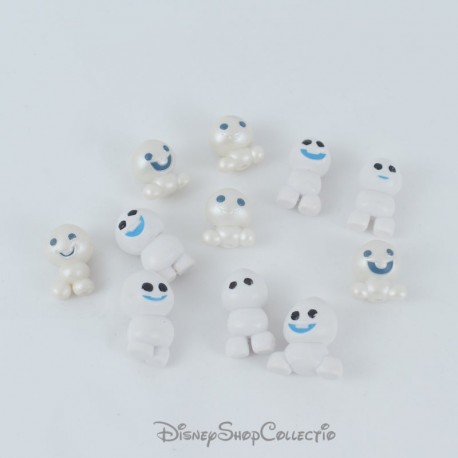 Lot de 11 figurines Snowgie bonhommes de neige DISNEY La Reine des neiges frères Olaf Une fête givrée