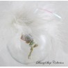 Glass Christmas Ball Tinkerbell DISNEYLAND PARIS Peter Pan White Feather Ball