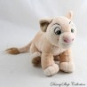 Peluche lionne Nala DISNEY STORE Le Roi Lion beige yeux endormis 18 cm