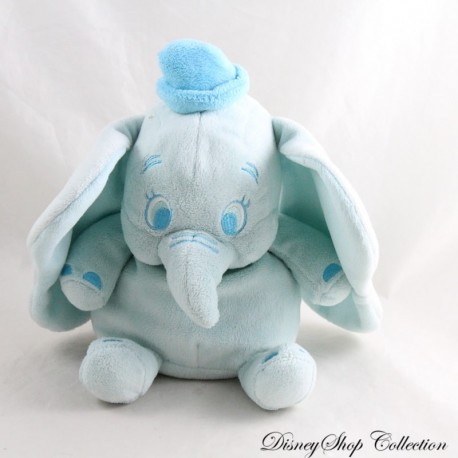 Dumbo DISNEY Sunshing Celeste Ricamo Elefante Peluche 27 cm