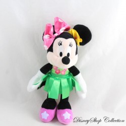 Peluche Minnie DISNEY Nicotoy Abito hula hawaiano foglia verde 20 cm